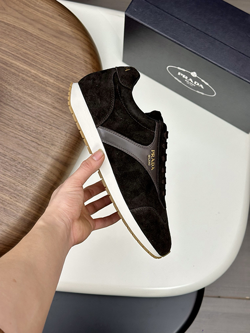 プラダ メンズパッチワークカジュアルスポーツシューズ