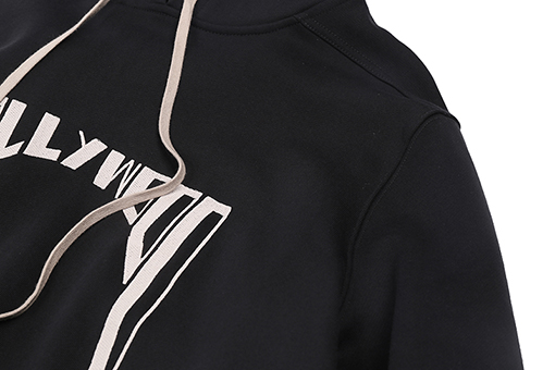 リックオウエンスコピー フード付き刺繍スウェットシャツ