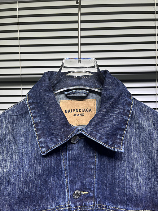 バレンシアガコピー Balenciaga 七夕限定刺繍ハート ルーズデニムジャケット