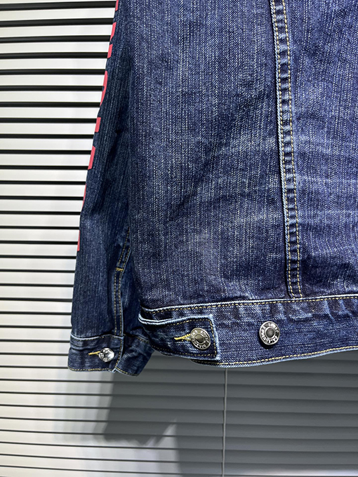 バレンシアガコピー Balenciaga 七夕限定刺繍ハート ルーズデニムジャケット