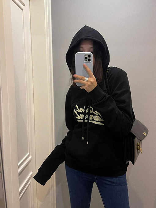 サンローランスーパーコピー SAINT LAURENT ロゴプリントパーカー