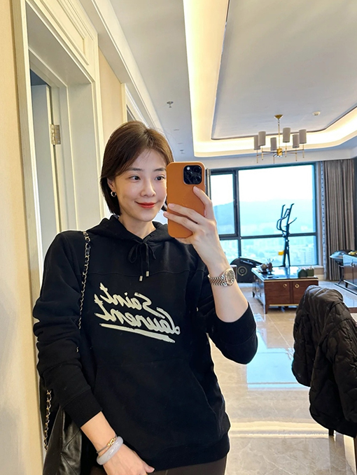 サンローランスーパーコピー SAINT LAURENT ロゴプリントパーカー