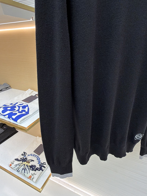 ロエベ 刺繍パッチワークウールニットセーター