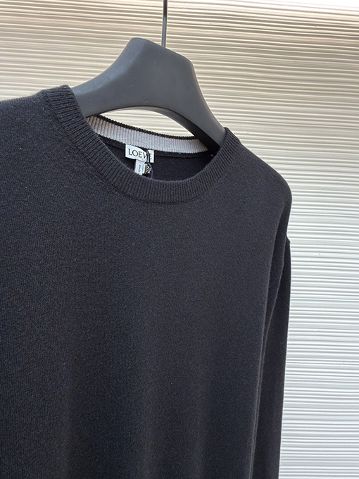 ロエベ 刺繍パッチワークウールニットセーター