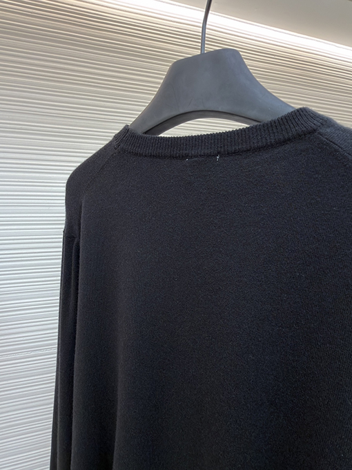 ロエベ 刺繍パッチワークウールニットセーター