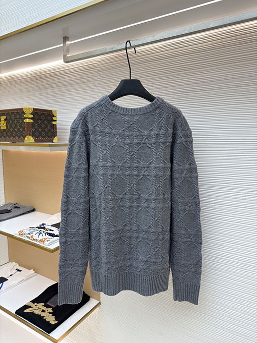 ディオール カシミア生地のカナージュニットセーター