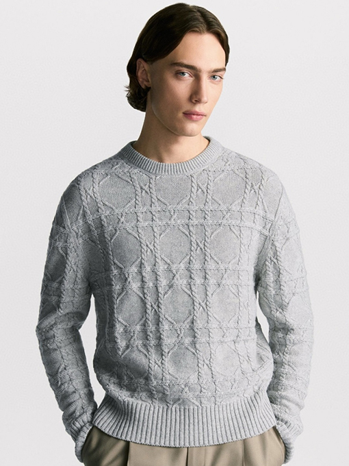 ディオール カシミア生地のカナージュニットセーター