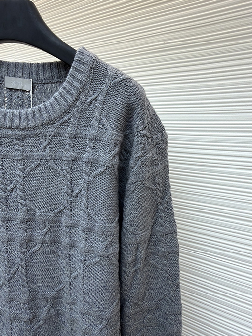 ディオール カシミア生地のカナージュニットセーター