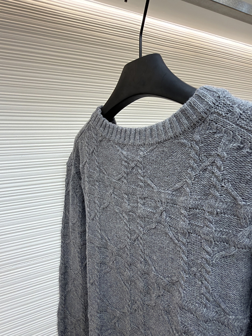 ディオール カシミア生地のカナージュニットセーター