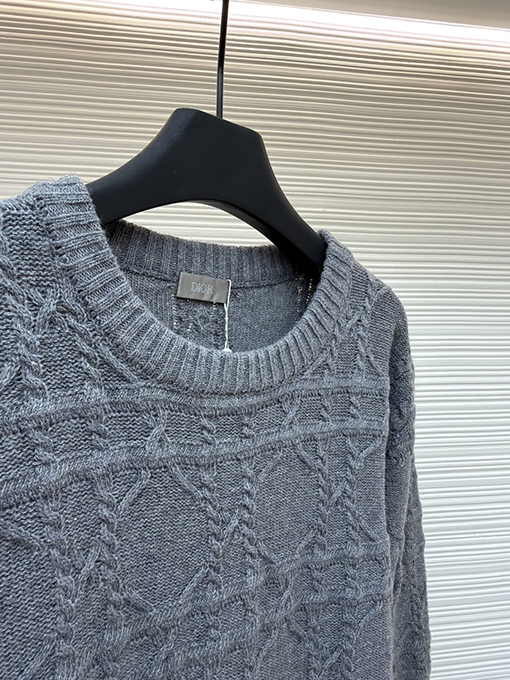 ディオール カシミア生地のカナージュニットセーター