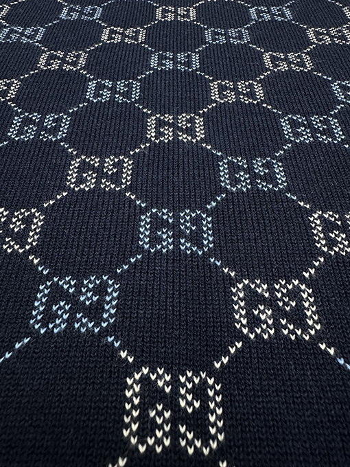 グッチコピー 両面ウール総柄ジャカードシリーズ クルーネック厚セーター