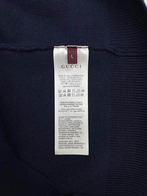 グッチコピー 両面ウール総柄ジャカードシリーズ クルーネック厚セーター