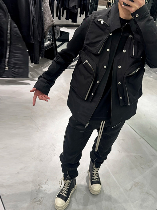 リックオウエンス クラシックなワークジャケット