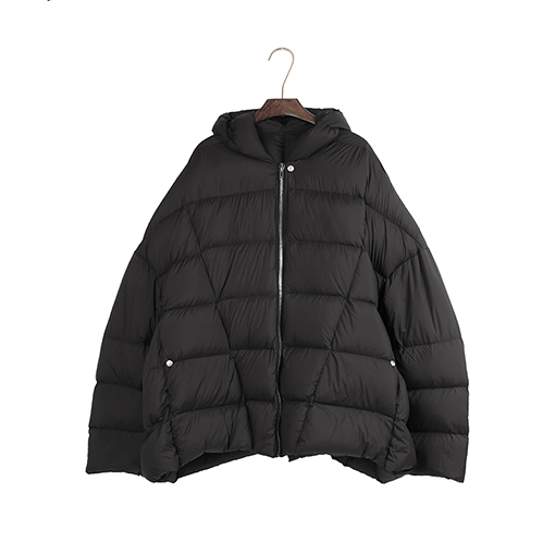 リックオウエンスコピー 黒のダウンジャケット