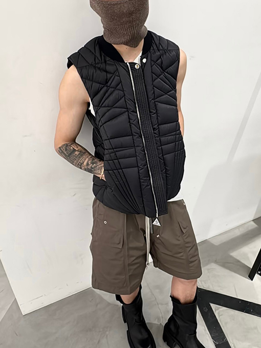 リックオウエンス ベストとダウンジャケット