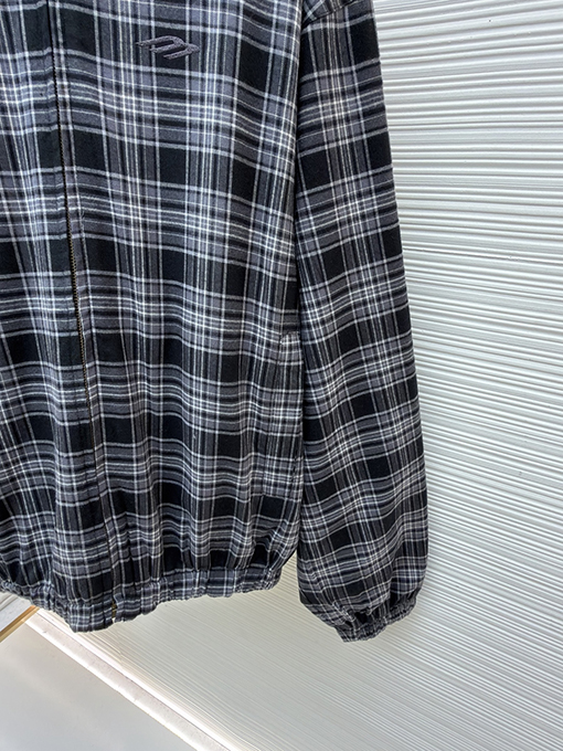 バレンシアガ Balenciaga 3M チェック柄刺繍リバーシブルジャケット