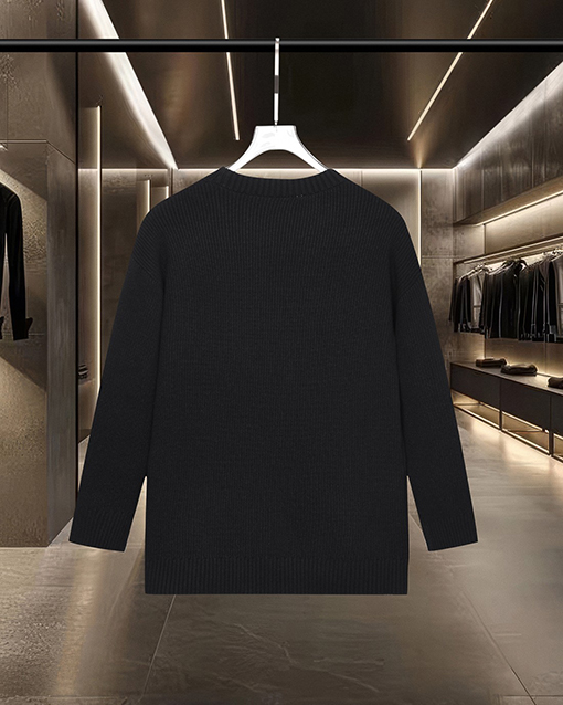 ルイヴィトン 胸元にクラシックなモノグラムロゴパール刺繍のセーター