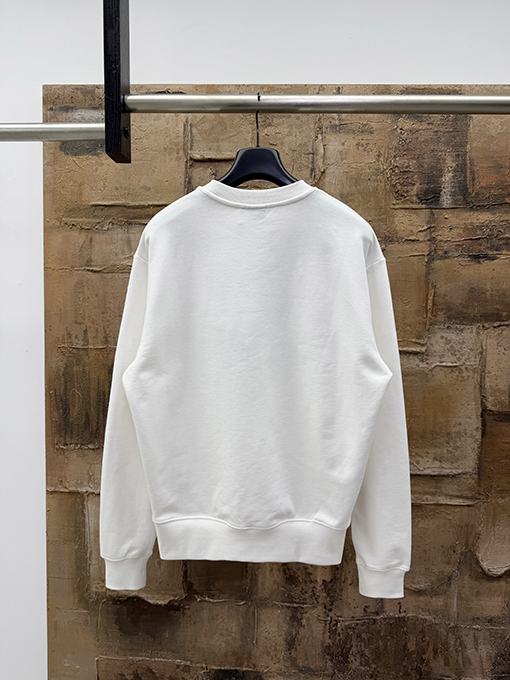 ディオールコピー 四つ葉の刺繍入りクルーネックスウェットシャツ