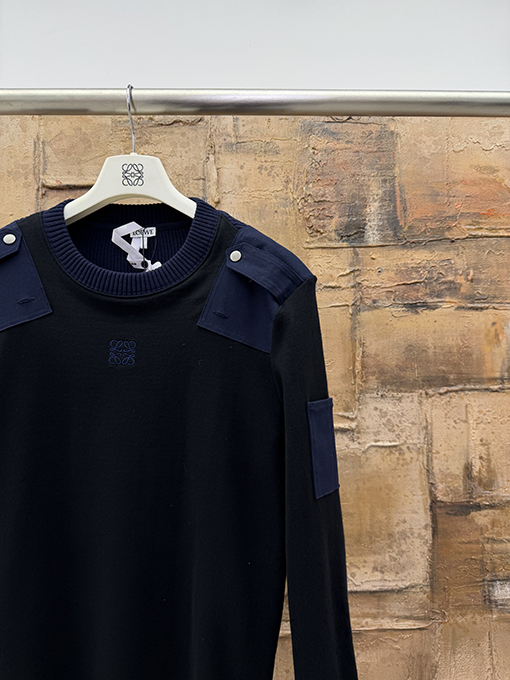 ロエベ コラボレーションカプセルコレクションカラーブロックニットウェア