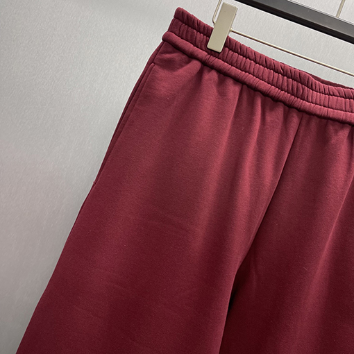 グッチ 刺繍入りニットコットンカジュアルパンツ