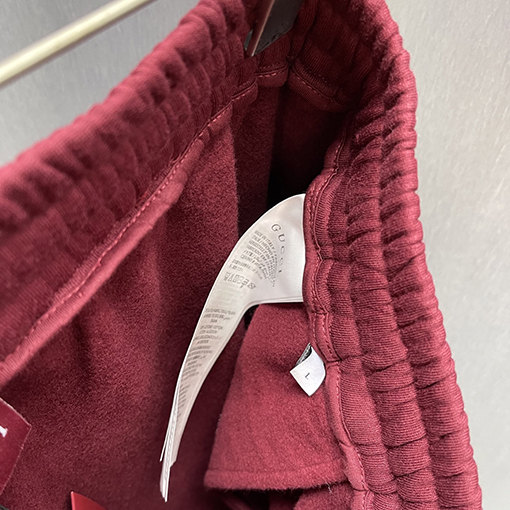 グッチ 刺繍入りニットコットンカジュアルパンツ