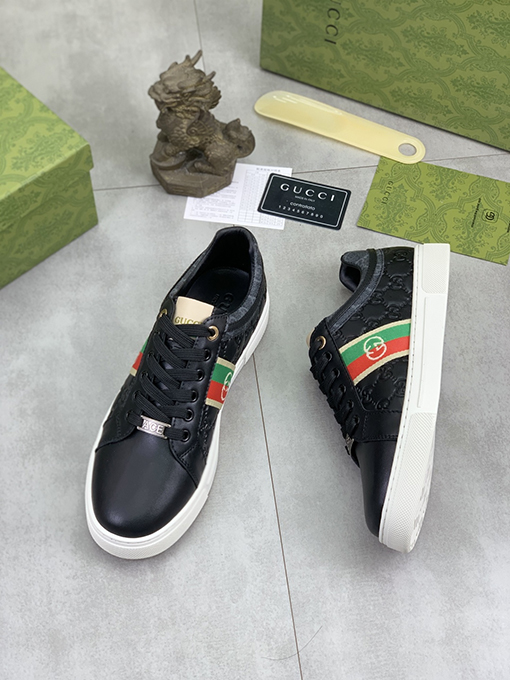 グッチ 新しいクラシックカジュアルメンズシューズ