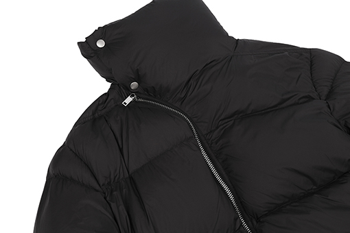 リックオウエンス 斜めジッパーダウンジャケット