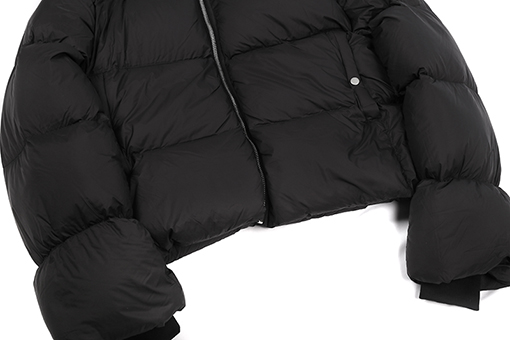 リックオウエンス 斜めジッパーダウンジャケット