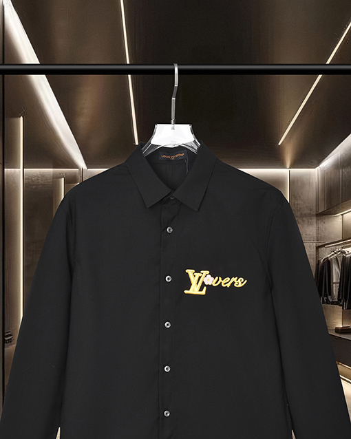 ルイヴィトン LV 刺繍ロゴ長袖シャツ