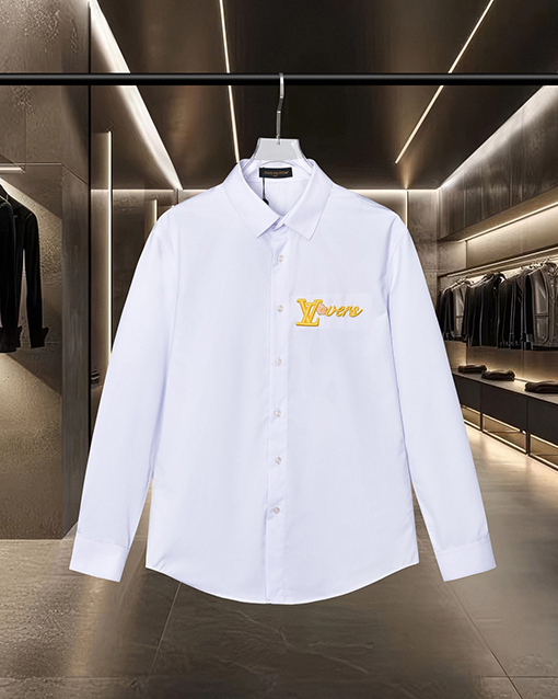 ルイヴィトン LV 刺繍ロゴ長袖シャツ