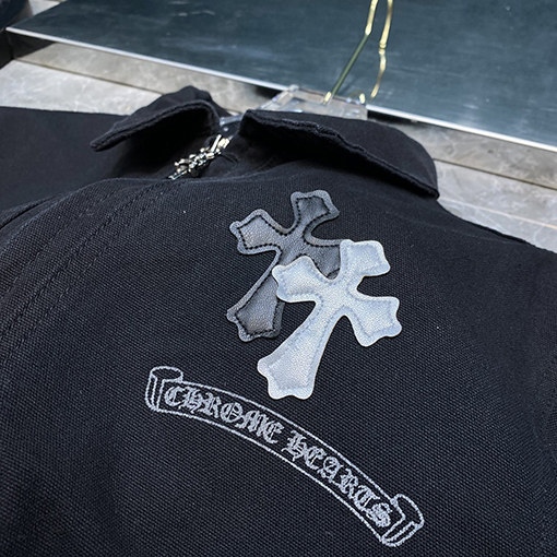 クロムハーツスーパーコピー クロス柄ジャカード刺繍デニムジャケット