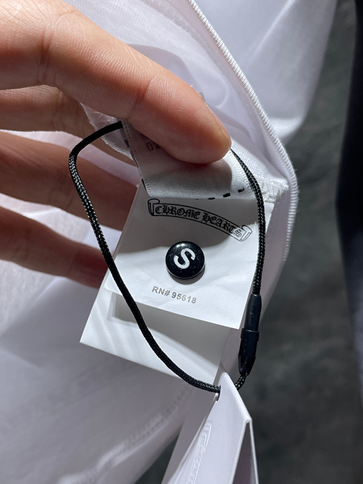 クロムハーツ レタープリントのホースシューカラーブロックラグラン長袖シャツ