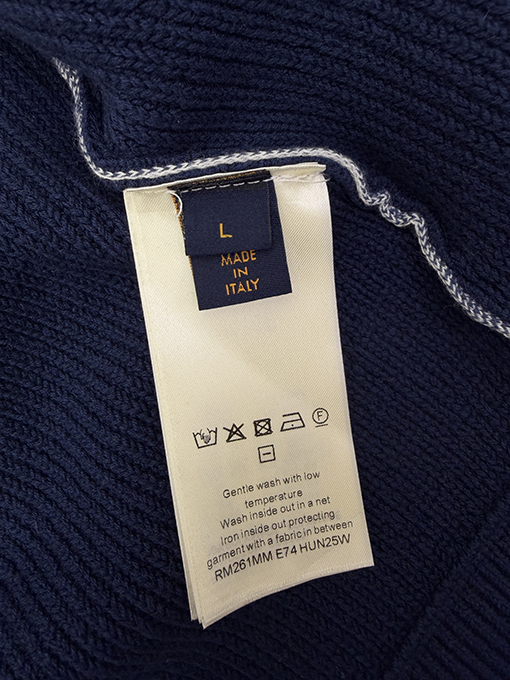 ルイヴィトンスーパーコピー ニットパッチワークジップアップカーディガン