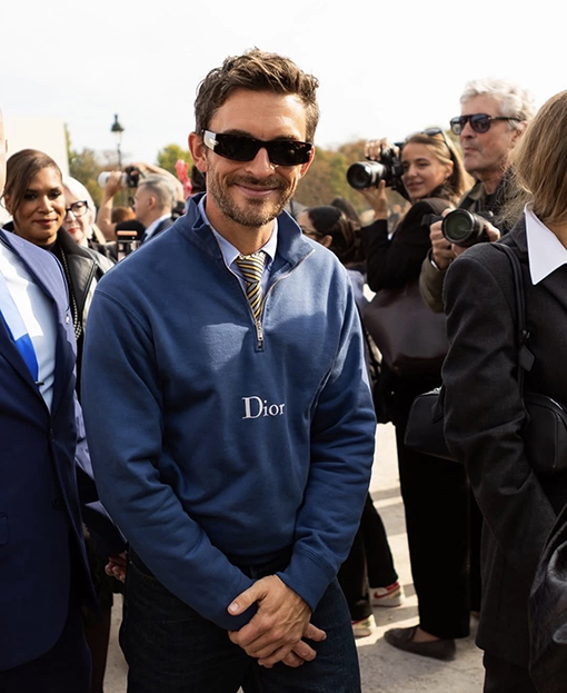 ディオール Dior 刺繍入りレターハーフジップスウェットシャツ