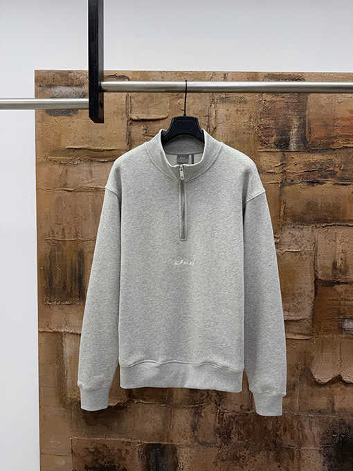 ディオール Dior 刺繍入りレターハーフジップスウェットシャツ