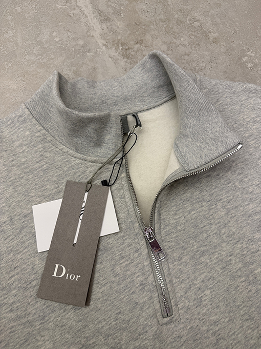 ディオール Dior 刺繍入りレターハーフジップスウェットシャツ