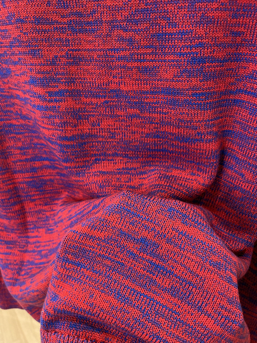 セリーヌ ミックスカラー織り刺繍クルーネックセーター