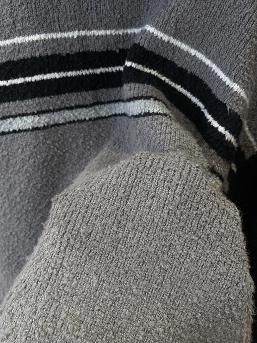 バレンシアガコピー BALENCIAGA カラーブロックフード付きニットカーディガン