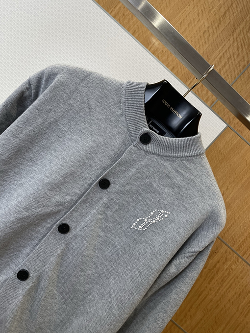 ワイスリー WE11DONE ビーズロゴニットカーディガン