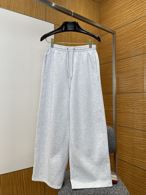 アレキサンダーワン ALEXANDER WANG ラインストーンドローストリングワイドレッグカジュアルパンツ