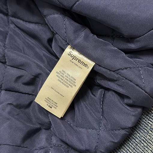 シュプリーム SUPREME BANDANA JACQUARD DENIM HOODED WORK JACKET ペイズリージャカードキルティングデニムジャケット