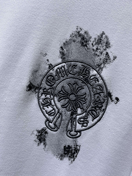 クロムハーツ サンスクリット刺繍クロスクルーネックスウェットシャツ