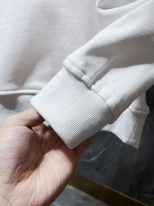 クロムハーツ インクスプラッターサンスクリット刺繍パッチワークフード付きスウェットシャツ