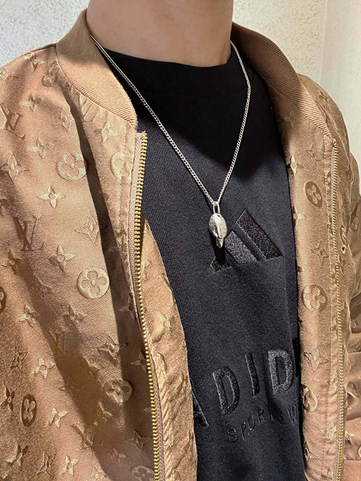 グッチ Anger Forest シリーズ ダブルG ダブルリング イーグルヘッドネックレス