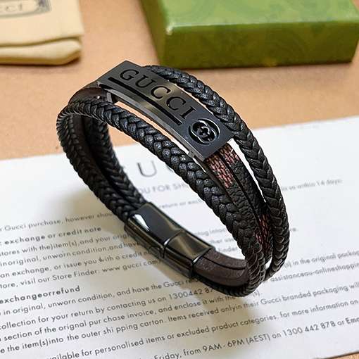 グッチコピー Anger Forest シリーズ ダブルG レトロ シルバーブレスレット