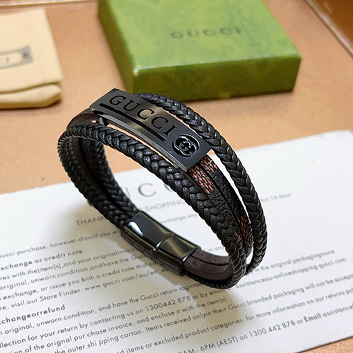 グッチコピー Anger Forest シリーズ ダブルG レトロ シルバーブレスレット