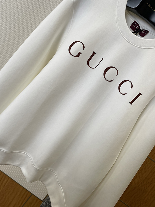 グッチ GUCCI レターロゴプリントクルーネックスウェットシャツ