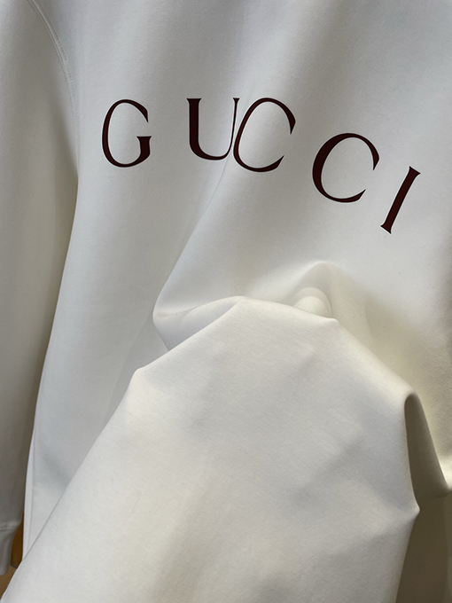 グッチ GUCCI レターロゴプリントクルーネックスウェットシャツ
