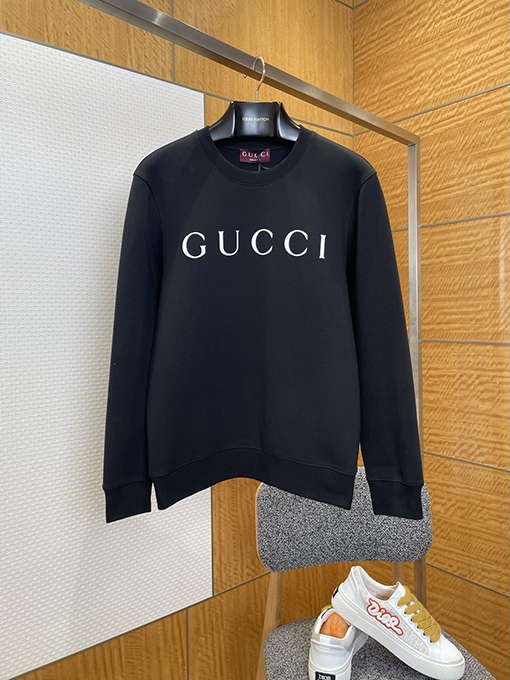 グッチ GUCCI レターロゴプリントクルーネックスウェットシャツ