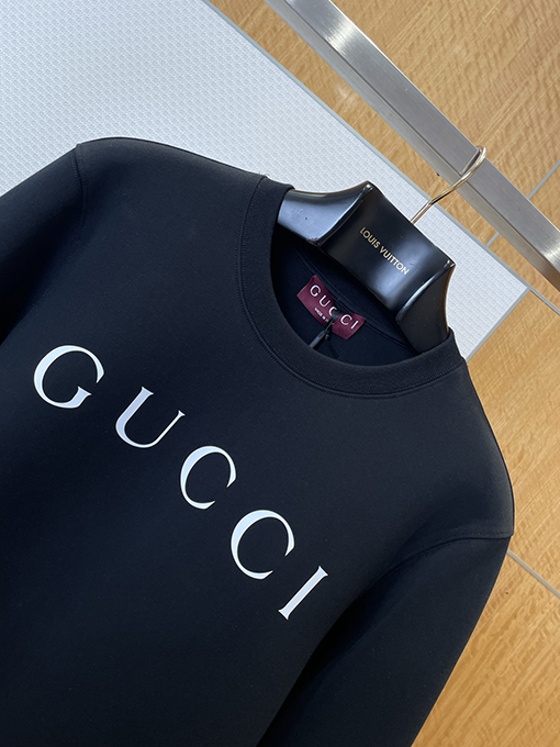 グッチ GUCCI レターロゴプリントクルーネックスウェットシャツ